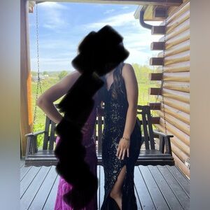 Windsors black sequin prom dress